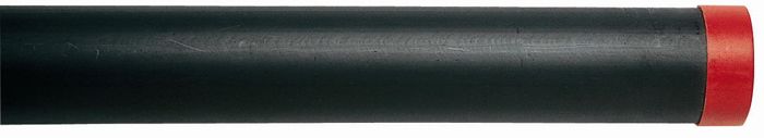 Capped Plastic Rod Tube Black